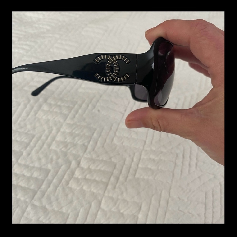 Chanel Black Quilted Sunglasses Case